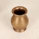 South Indian Brass Holy Water Pot in Brown Finish for Rituals