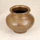 Engraved Beautiful Brass Holy Water Pot in Brown Finish for Prayer