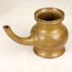 Brown Finish Handmade Holy Water Pot with Spout for Rituals