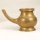 Brown Finish Handmade Holy Water Pot with Spout for Rituals