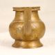 Brown Finish Handmade Holy Water Pot with Spout for Rituals