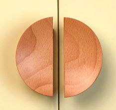 Natural Wooden Door Handles (Small Size) Pack of 2 Pieces (3 Inches)