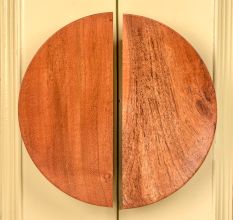 Large Wooden Natural Door Handles (6 Inches)