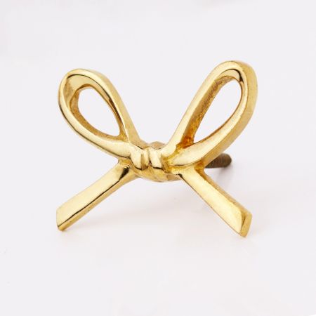 Decorative Gold Bow Hooks Wall Mounted Coat Hook