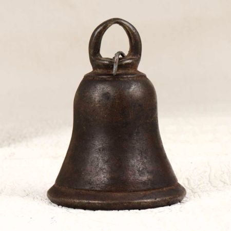 Handmade Brown Finish Temple Bell Made of Finest Bell Metal