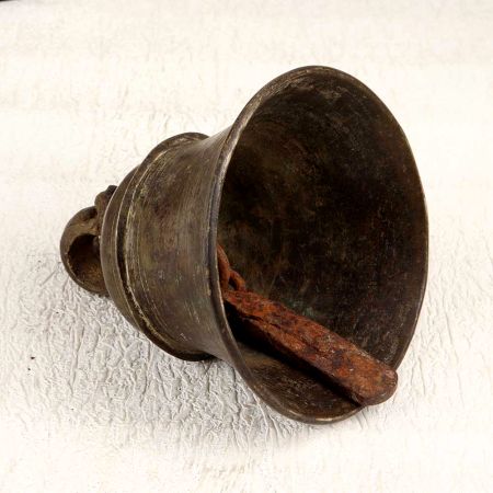Traditional Indian Bell Metal Temple Bell from Himachal Region