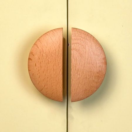 Handmade Natural Wooden Door Handles (Small Size) Pack of 2 Pieces (3 Inches)