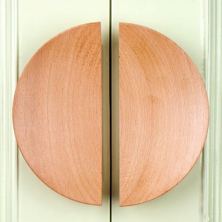Unique Natural Wooden Door Large Handles (1Pair) (6 Inches)