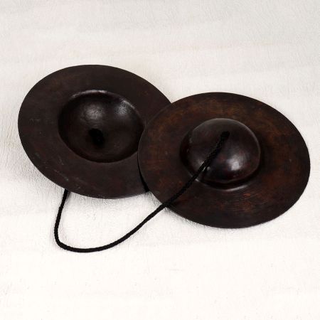 Handcrafted Copper Manjeera Cymbals Musical Instrument for Prayer