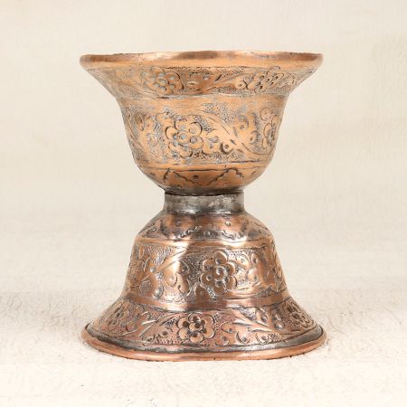 Handmade Islamic Art Copper Flower Pot for Home Decoration