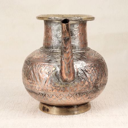 Handmade Copper Water Pot with Spout in Islamic Art for Collection