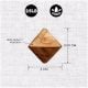 Modern Natural Pyramid Shape Wooden Adheshive Wall Hook
