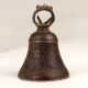 Vintage Brown Handcrafted Bell Metal Temple Bell for Decor