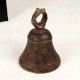 Vintage Brown Handcrafted Bell Metal Temple Bell for Decor
