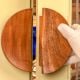 Large Wooden Natural Door Handles (6 Inches)
