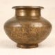 Carved Handmade Brass Holy Water Pot for Auspicious Occasions