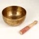 Vintage Meditation Bowl Made of Bell Metal in Tibetan Art