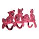 Modern Distressed Cats Iron Wall Hook