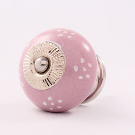 Lavender Dotted Ceramic Knob