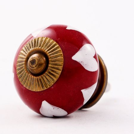 Cherry Floral Ceramic Knob