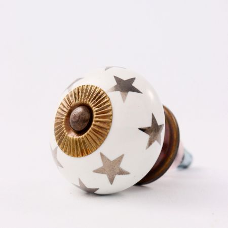 Silver Star Ceramic Drawer Knobs Online