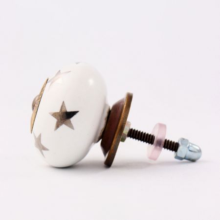 Silver Star Ceramic Drawer Knobs Online