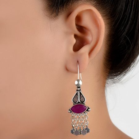 92.5 Sterling Silver Earrings Fashionable Cocktail Chandelier Earrings