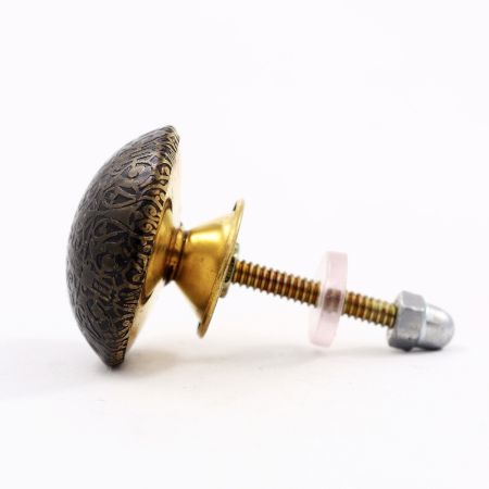 Brass Floral Cabinet Knob