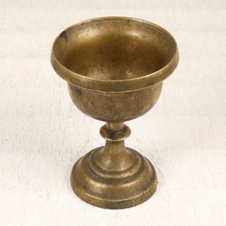 Handmade Traditional Brass Holy Cup in Vintage Finish