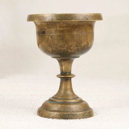 Handmade Traditional Brass Holy Cup in Vintage Finish