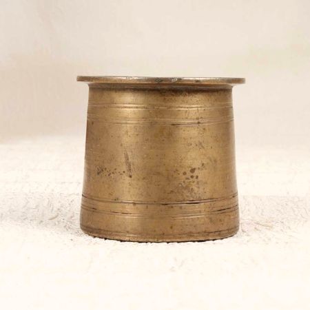 Handmade Brass Panchpatra Water Pot for Hindu Rituals