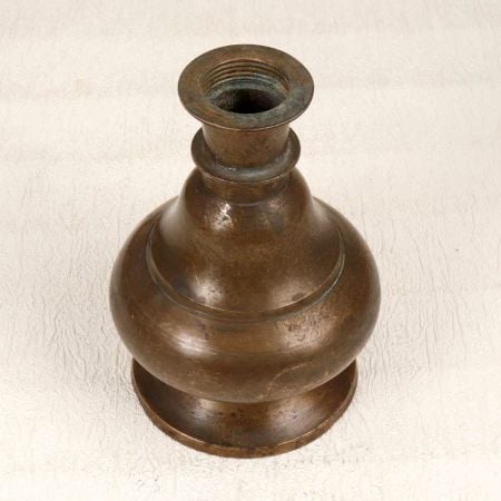 Handmade Brown Brass Hookah Base for Decoration