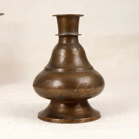 Handmade Brown Brass Hookah Base for Decoration