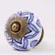 Blue Flower Knob