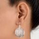 92.5 Sterling Silver Floral Jali New Design Earrings