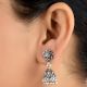 92.5 Sterling Silver Earrings Office Wear Jhumki Chandelier