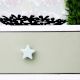 Solid Sage Green Star Ceramic Cabinet Knob