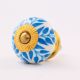 Turquoise Leaf Knob