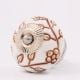 Modern Brown Golden Floral Cabinet Knob