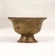 Vintage Brass Kumkum Tilak Cup in South Indian Art for Rituals