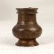 Handmade Brown Holy Water Pot with Spout Made of Brass