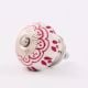 Dark Pink Flower Ceramic Knob