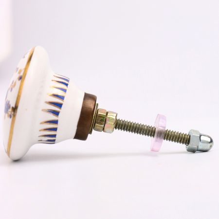 Blue Bird Golden Berry Ceramic Floral Drawer Knob Online