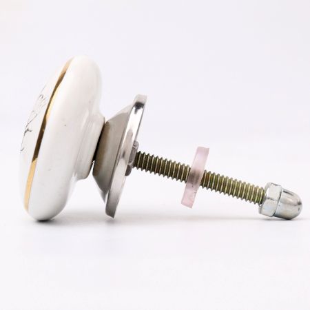 Golden Bumble Bee Flat Ceramic Cabinet knobs