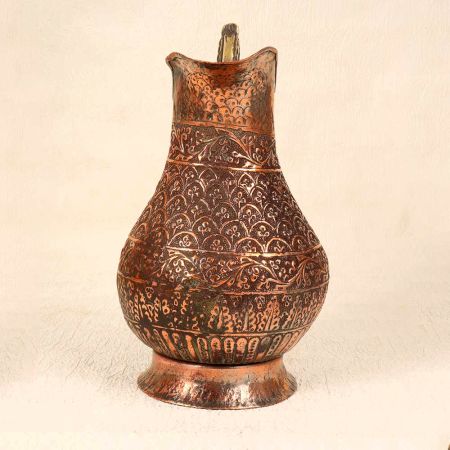 Islamic Handmade Copper Jug with Engraving for Decoration