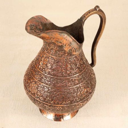 Handmade Premium Copper Islamic Jug for Home Decoration