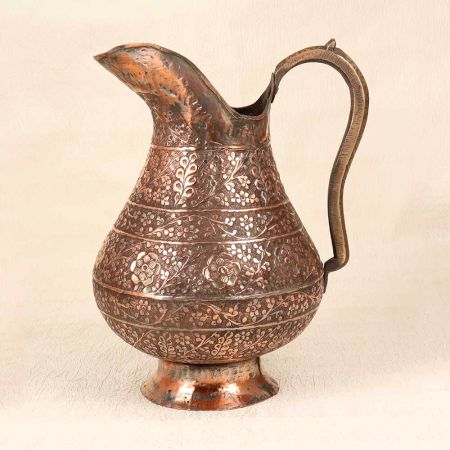 Handmade Premium Copper Islamic Jug for Home Decoration
