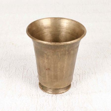 Traditional Brass Holy Cup from South India for Decoration