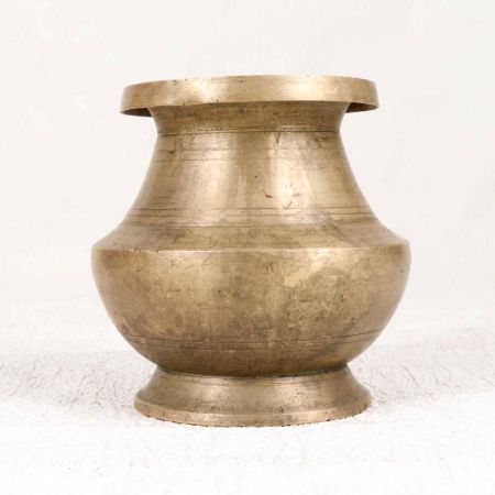 Traditional Handcrafted Brass Holy Water Pot for Collection