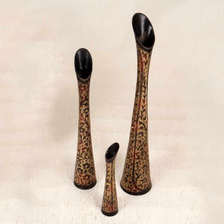 Handmade Finest Brass Flower Pot in Set of 3 for Decoration